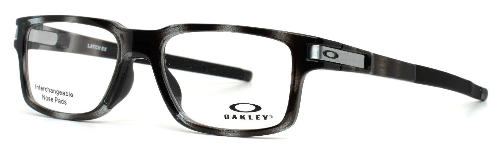 OAKLEY Latch Ex OX8115-0752 Polished Grey Tortoise Mens Eyeglasses 52-17-136